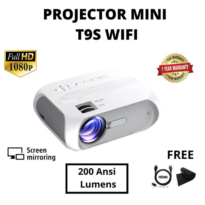 Jual PROYEKTOR MINI T9S WIFI SCREEN 