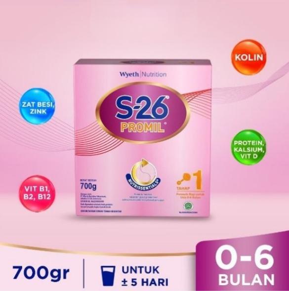Gambar S-26 PROMIL TAHAP 1 SUSU FORMULA USIA 0-6 BULAN KOTAK 700 GR dari Asia Grocery undefined Tokopedia