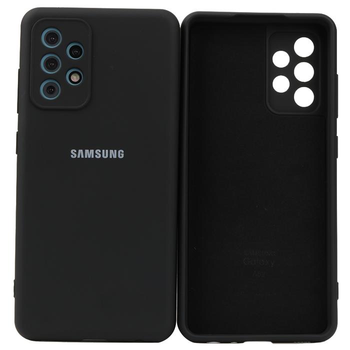 Gambar Silikon Silicone Samsung A52S 5G SoftCase Full Cover case - Hitam dari kenzie grup undefined Tokopedia