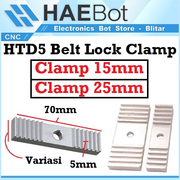 Jual [HAEBOT] HTD5M Timing Belt Konektor Belt Lock Fixing Clamp