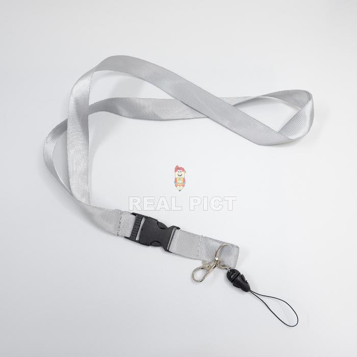 Gambar Tali ID Card / Tali Name Tag / Tali ID card Lux 2 cm - Abu-abu dari Bali Stationery undefined Tokopedia