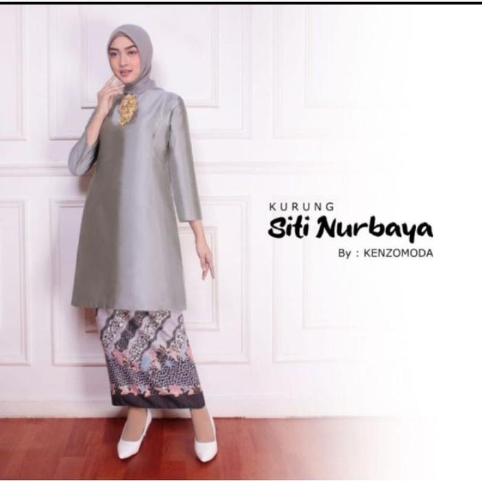 Gambar KURUNG MELAYU IRIANA TAVETA/ ATASAN KEBAYA MODERN NEW TUNIK TAFFETA / - Green, 1 set M dari arumi_kebaya undefined Tokopedia