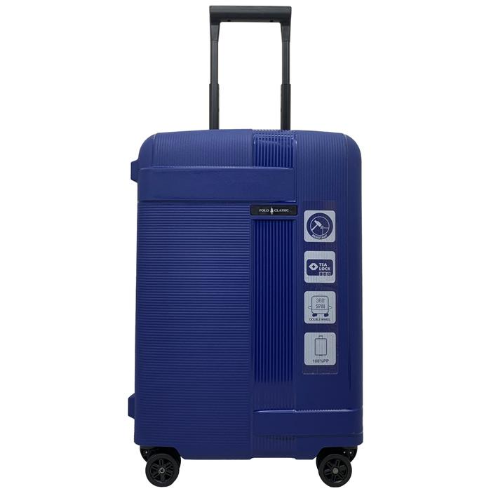Gambar Tas Koper Polo Classic PP007 Koper Kabin 20 Inch Hardcase Anti Pecah - Navy dari bandarkoper undefined Tokopedia