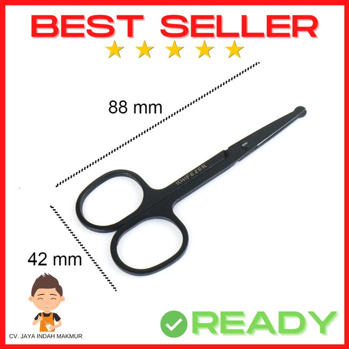 Gambar Gunting Bulu Hidung / Gunting Kumis / Gunting Kecil / Stainless Steel - Hitam dari Jaya Indah Makmur Tokopedia undefined Tokopedia