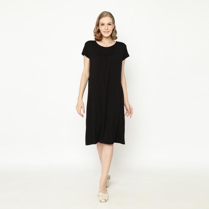 Gambar Baju Hamil Dress Hamil Menyusui Modern Kekinian - Black dari Baju Hamil Menyusui Happymomma undefined Tokopedia
