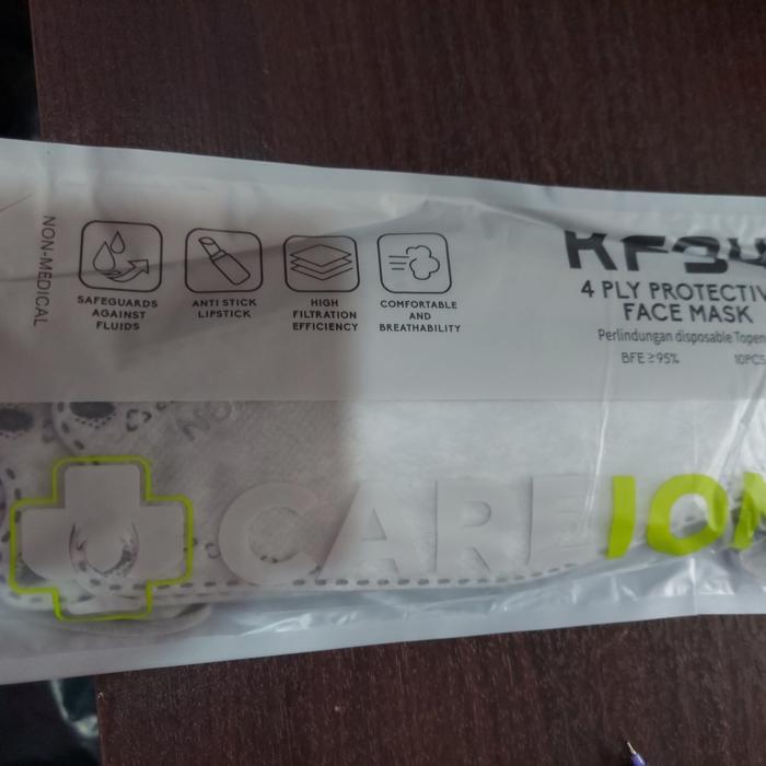 Gambar Masker Premium kf94 Gradation embos Careion mix 5 warna isi 10pcs - silver dari Vigoe store undefined Tokopedia