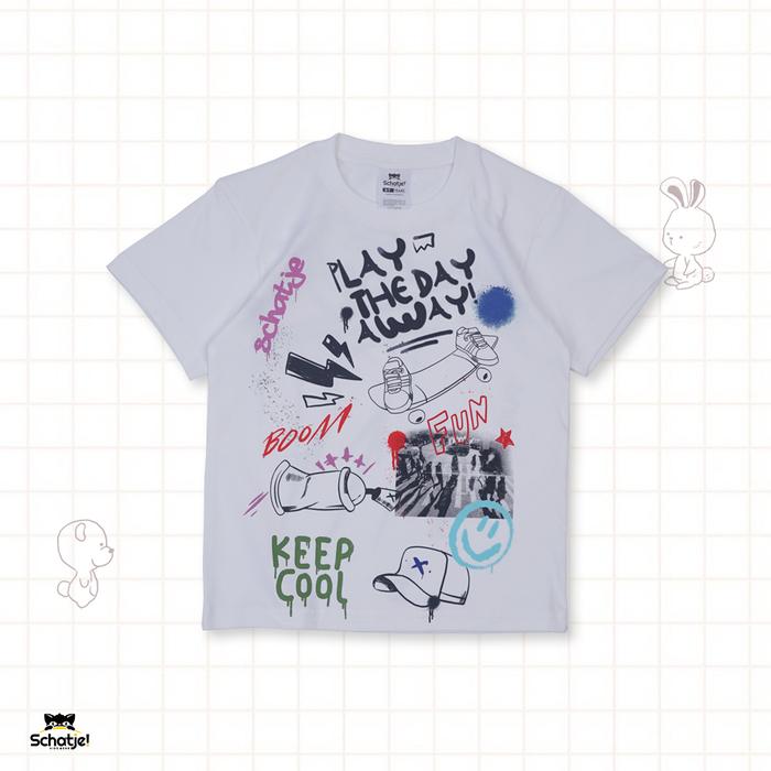 Gambar Schatje! - T-Shirt Play The Day Away Snow - Cotton Super Soft - T-shirt Only, 4-5 yo dari Schatje Kids undefined Tokopedia