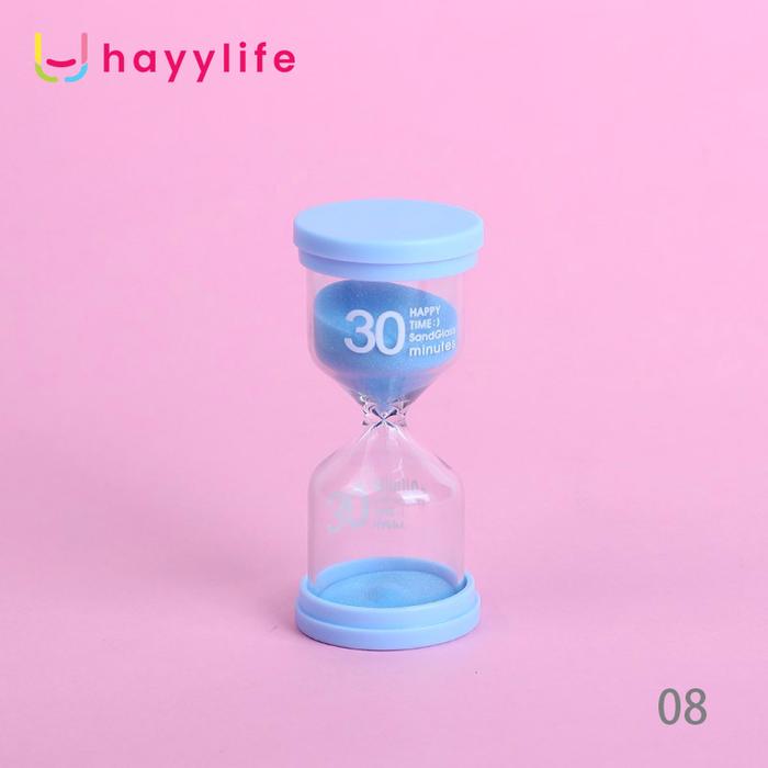 Gambar HAYYLIFE JAM PASIR - JAM PASIR PENGHITUNG WAKTU TYPE CUTE MACAROON (15 MIN DAN 30 MIN) Kitchenware HL-AGA705 - BLUE 30 MIN dari hayylife undefined Tokopedia