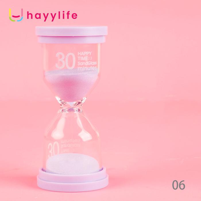 Gambar HAYYLIFE JAM PASIR - JAM PASIR PENGHITUNG WAKTU TYPE CUTE MACAROON (15 MIN DAN 30 MIN) Kitchenware HL-AGA705 - PURPLE 30 MIN dari hayylife undefined Tokopedia