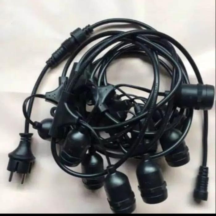 Gambar FITTING LAMPU CAFE LAMPU GANTUNG LAMPU OUTDOOR 10M 10 FITTING E27 - Fitting dari BINTANG ABADI 89 undefined Tokopedia