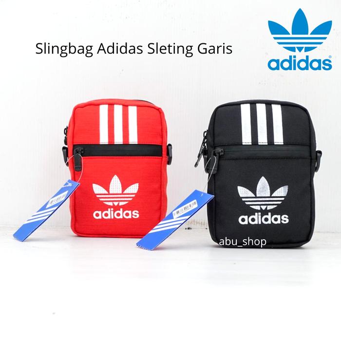 Gambar Adidas Slingbag Mini Tas HP MINI - Garis Seleting dari abu_shop undefined Tokopedia