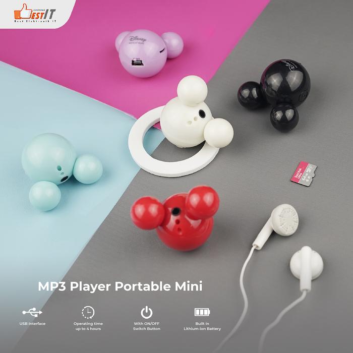 Gambar MP3 Player Jepit Mini Micro SD / Music Player Suffle - Mp3 Micky Mouse dari Best Elektronik IT undefined Tokopedia