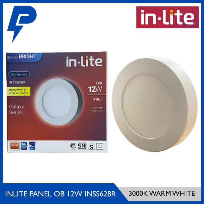 Gambar INLITE Downlight LED Panel Outbow Bulat 12W INSS628R - 3000K KUNING dari PSAONLINE651 undefined Tokopedia