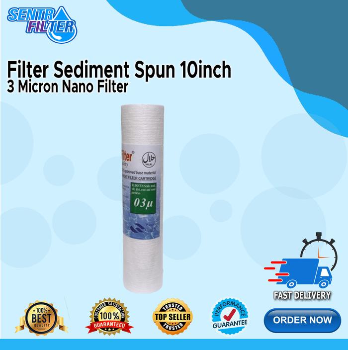 Gambar FILTER NANOTECH PP SEDIMEN 10" - 3 Micron dari Sentra Filter undefined Tokopedia