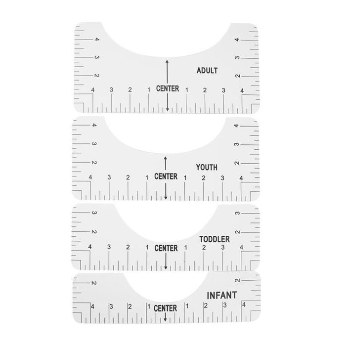 Zigel Ruler Jual Isi 4 Penggaris Ziegel Penguasa Panduan T-Shirt Ruler Untuk Sablon ...
