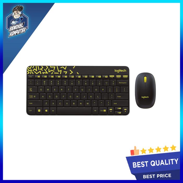 Gambar KEYBOARD + MOUSE WIRELESS LOGITECH MK240 NANO BLACK/WHITE dari bengkelkomputerptk undefined Tokopedia