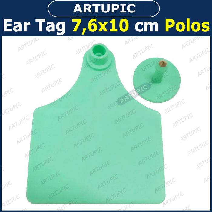 Gambar Ear Tag 7.6x10 cm POLOS ECERAN Eartag Necktag Hewan Ternak Babi Sapi - Hijau dari Artupic Peralatan Peternakan undefined Tokopedia