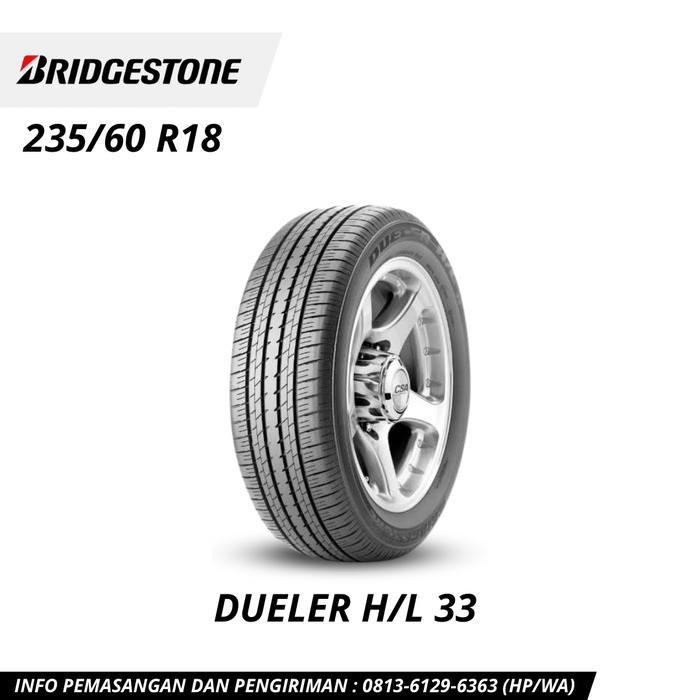 【新車外し】BS BRIDGESTONE DUELER H/L 33 235/60R18 18インチ 夏タイヤ 4本 19年製 レクサスRX/レクサスNX ハリアー等　(クレジットカード QRコード決済可能 新車外し】BS BRIDGESTONE DUELER H/L 33 235/60R18 18インチ 夏タイヤ