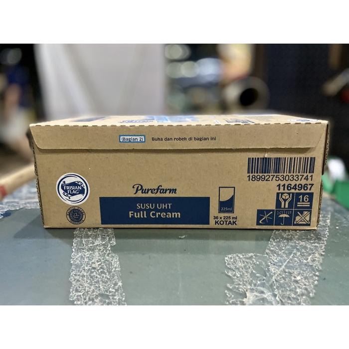 Gambar Frisian Flag Purefarm UHT Full Cream 225 ml - 1 dus isi 36 pcs dari Barang Murah Donk undefined Tokopedia