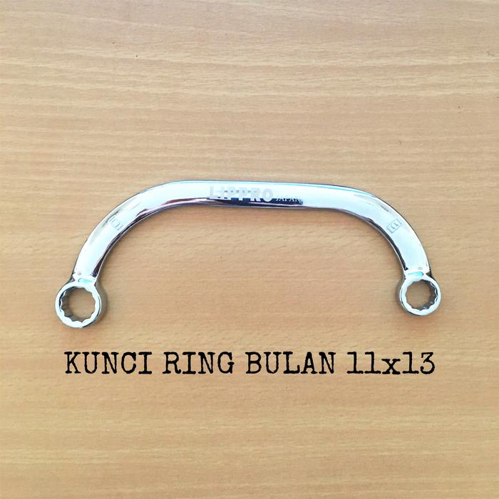 Gambar KUNCI RING BULAN/KUNCI RING BENGKOK/KUNCI BENGKEL OBSTRUCTION WRENCH - 11x13 dari AlatBengkelCom undefined 2 Tokopedia