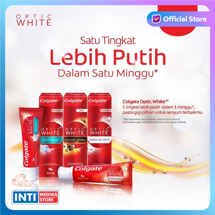 Gambar COLGATE - Pasta Gigi OPTIC WHITE 100g | Whitening Toothpaste | Odol dari INTI MEDIKA STORE undefined Tokopedia