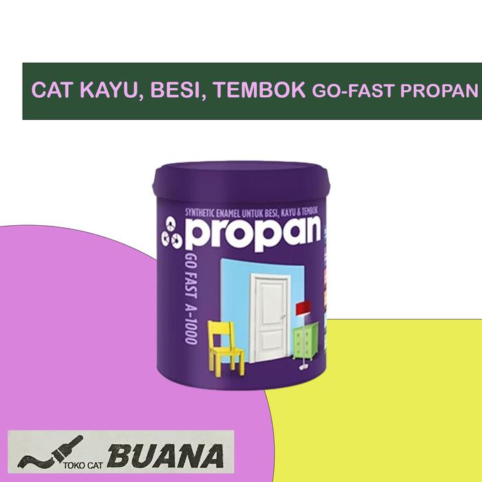 Gambar Cat Kayu, Besi, Tembok GO-FAST A-1000 PROPAN (Waterbased) - 0,9 liter - Super White dari Buana Tki undefined Tokopedia