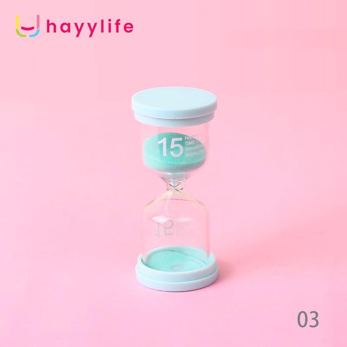 Gambar HAYYLIFE JAM PASIR - JAM PASIR PENGHITUNG WAKTU TYPE CUTE MACAROON (15 MIN DAN 30 MIN) Kitchenware HL-AGA705 - GREEN 15 MIN dari hayylife undefined Tokopedia