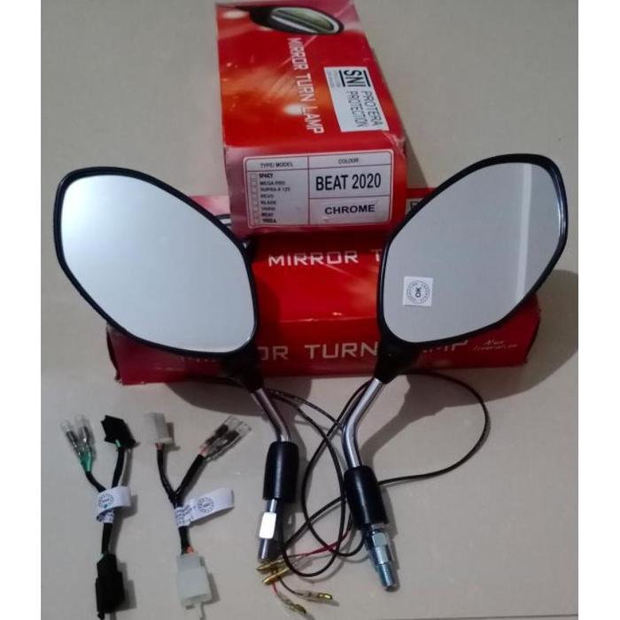 Gambar Spion Led Sein Motor Original Honda Vario Beat Fi Genio Supra Scoppy - BEAT 2020-2021, Tangkai Black dari Jasaharja undefined Tokopedia