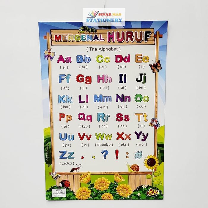 Gambar Poster Gambar Edukasi Anak TK SD Belajar Hewan Angka Alfabet Hijaiyah - Mengenai Huruf dari SinarMas Stationery undefined Tokopedia