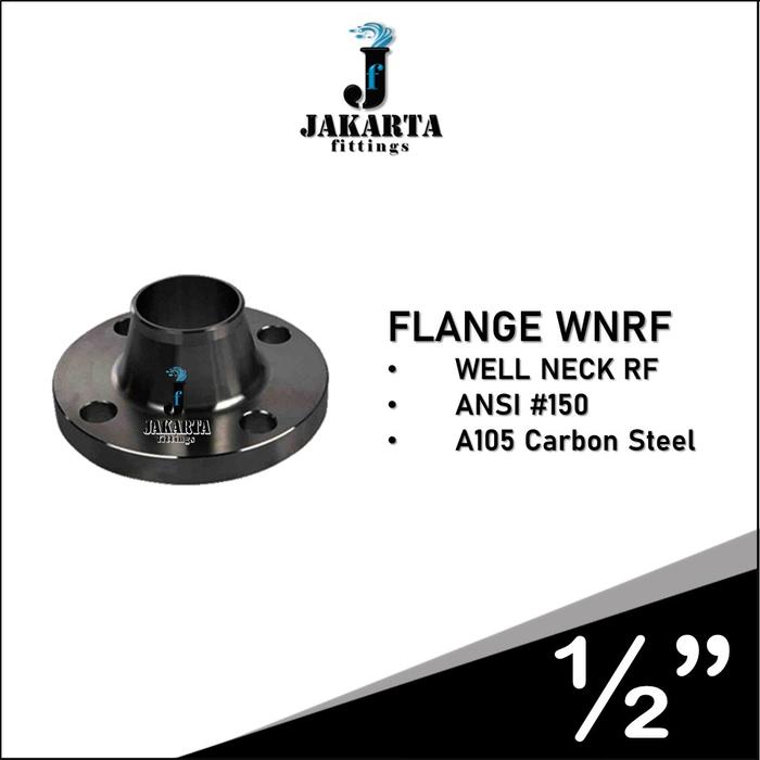 Gambar FLANGE FLENG ANSI #150 WN RF A105 BESI CS SIZE 1/2"3/4"1"1-1/4"1-1/2"2 - SIZE 1/2" dari JAKARTA Fittings undefined Tokopedia