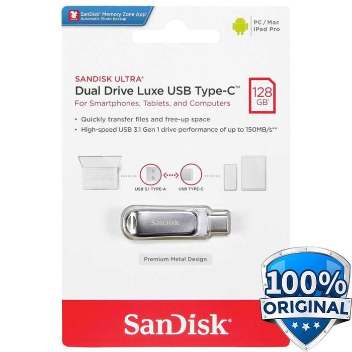 Gambar Flashdisk Flasdisk Otg SANDISK Ultra Dual Drive USB Type C 1TB 1 TB - 128GB dari Torsibotik Store undefined Tokopedia