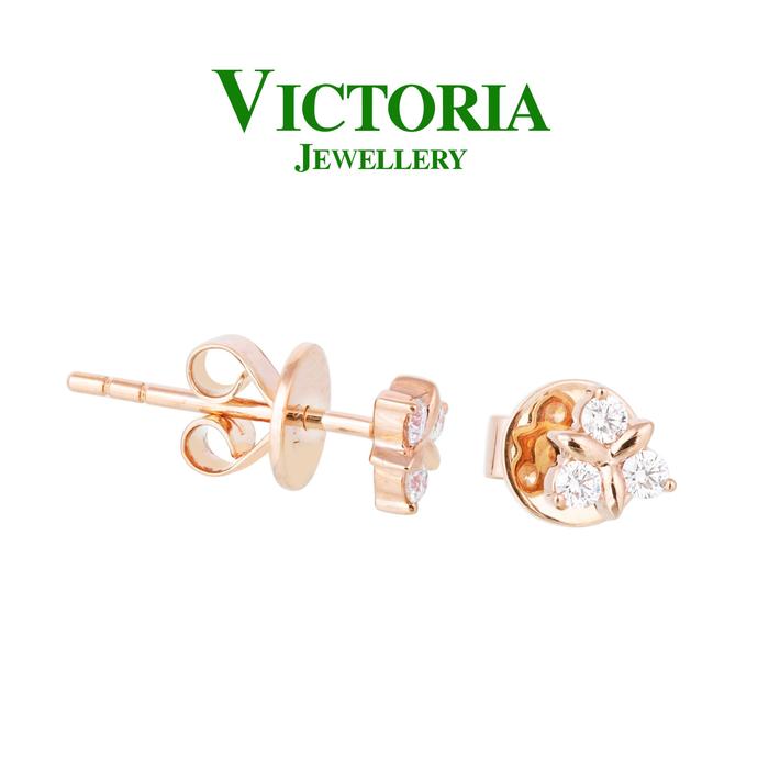 Gambar Anting Berlian VER683326 Victoria Jewellery - Rose Gold dari Victoria Jewellery Online undefined Tokopedia