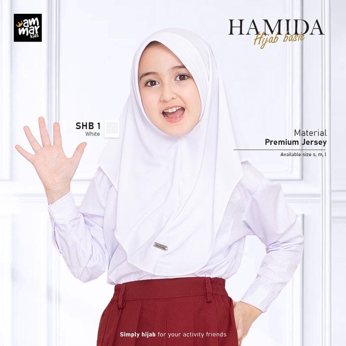 Gambar kerudung anak sekolah Hijab Basic Ammarkids / Jilbab instan TK SD SMP - Putih, S dari RadeefmomKids undefined Tokopedia