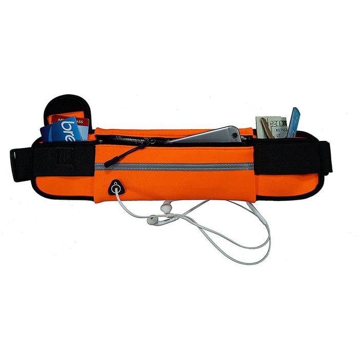 Gambar Tas Jogging Pinggang Wanita Pria Tas Running Lari Sport Waterproof - Oren dari Jersey Super Shop undefined Tokopedia