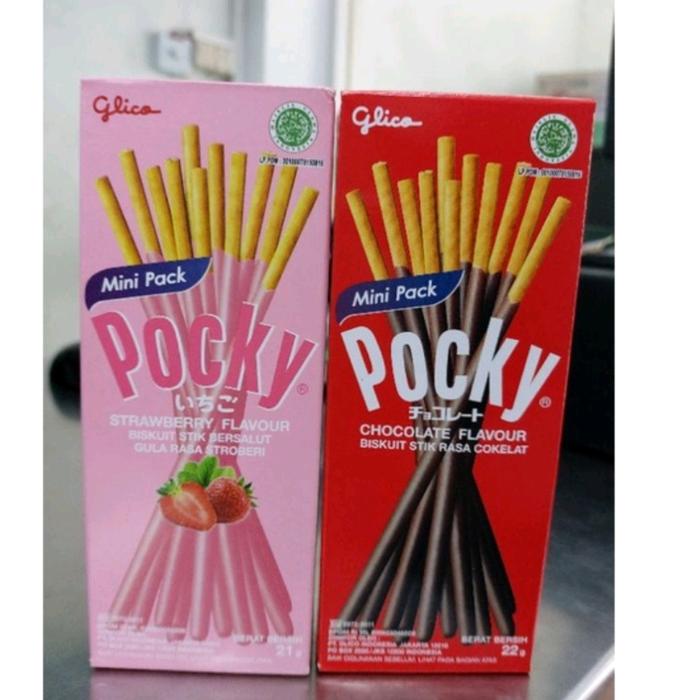 Gambar Pocky Mini Stick Glicko Wafer Box 21gr & 22gr - Coklat dari Kedai Snack Denok undefined Tokopedia