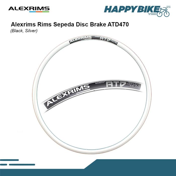 Gambar ALEXRIMS Rims Sepeda ATD470 700C Alloy Discbrake Road Bike - Silver dari Happy Bike undefined Tokopedia