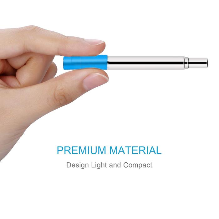 Gambar Sedotan Stainless Steel Bar Accessories Telescopic Drinking Straw - Biru dari GOSHOPROXY undefined Tokopedia