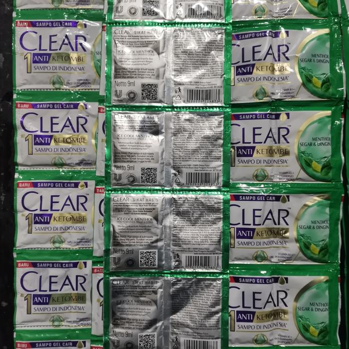 Gambar Shampoo Sachet 9ml x 12 Clear & Dove - clear Cool ment dari Kilat mart undefined Tokopedia