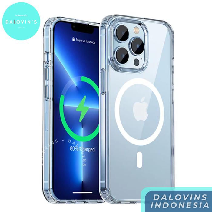 Promo Clear Magsafe Case iPhone PLUS X XR XS 11 12 13 PRO MAX