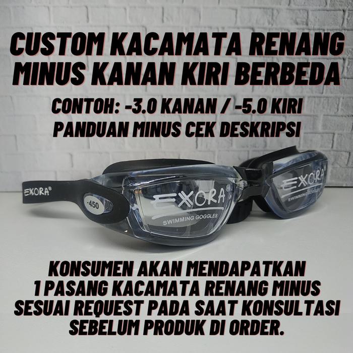 Gambar Kacamata Renang Minus Lengkap Murah - CUSTOM MINUS dari Jukisukarenang undefined Tokopedia