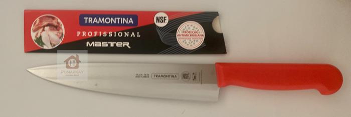 Gambar Chef Knife / Pisau Dapur Tramontina 8 inch - Merah dari Rumah-Kay undefined Tokopedia