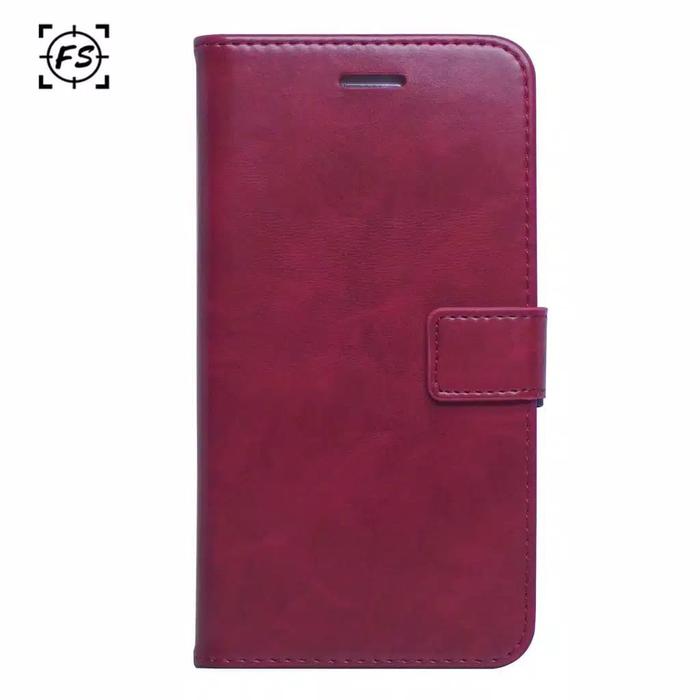 Gambar FS Bluemoon Leather Flip Case - iPhone 14 14 Pro 14 Max 14 Pro Max - Maroon, 14 Pro dari Fashion Selular_NEW undefined Tokopedia