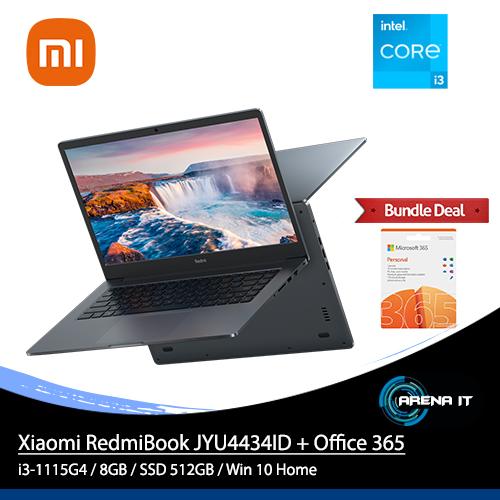 Gambar Xiaomi RedmiBook 15 JYU4434ID (15.6"FHD,Intel Core I3-1115G4/8GB/512G) - BundleOffice365 dari Arena IT undefined Tokopedia