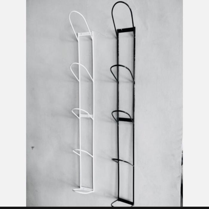 Gambar Rak helm / Tempat Gantungan helm / Gantungan Helm 5 Susun - Hitam Puti - Putih, 2 susun 50cm dari AshyaStore undefined Tokopedia