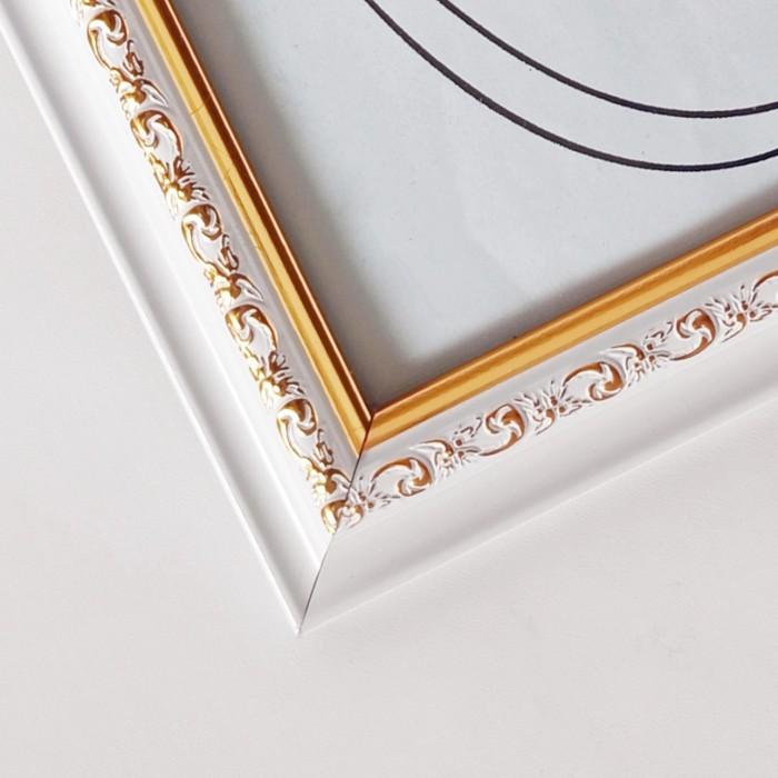 Gambar Bingkai Foto 10R / 20x25cm Minimalis Harga Grosir - White Gold dari daily.pdart.id undefined Tokopedia