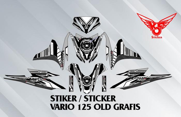 Gambar DECAL STIKER / STICKER HONDA VARIO 125 OLD LIST GRAFIS - Putih, BAHAN DOFF dari STIKER KHAMDAN undefined Tokopedia