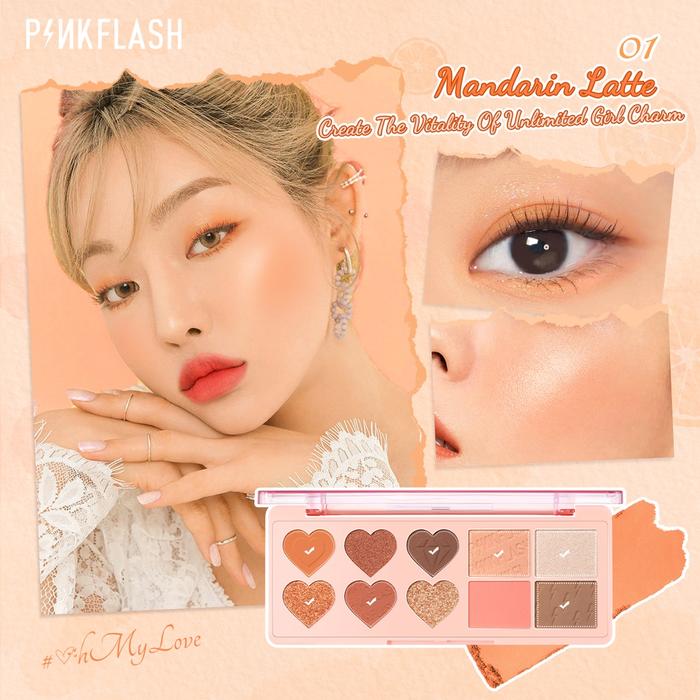 Gambar pinkflash multi face pallet - Mandarin Latte dari stand market undefined Tokopedia
