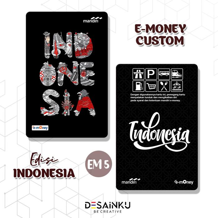 Gambar Emoney Edisi Indonesia / E-Toll Custom / Flazz / Brizzi / Tapcash - EM5, Brizzi dari Desainku 99 undefined Tokopedia