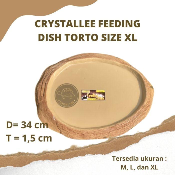 Gambar CRYSTALLEE FEEDING DISH ROUND,Tempat Makan Minum (water dish) REPTILE - XL dari Tortoise Tank Semarang undefined Tokopedia