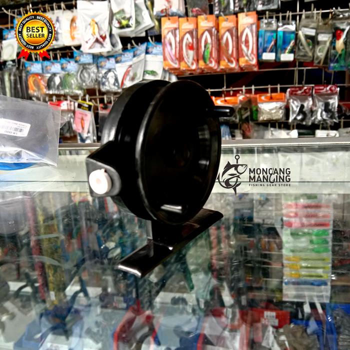 Gambar REEL TOKOS FLY FISHING PLASTIK MODEL FX45 KUAT TERLARIS - BLACK dari moncang mancing sby undefined Tokopedia
